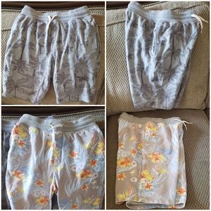 Hawaiian shorts 🏝 Palm tree🌴 boys Wondernation x-large lot of 2